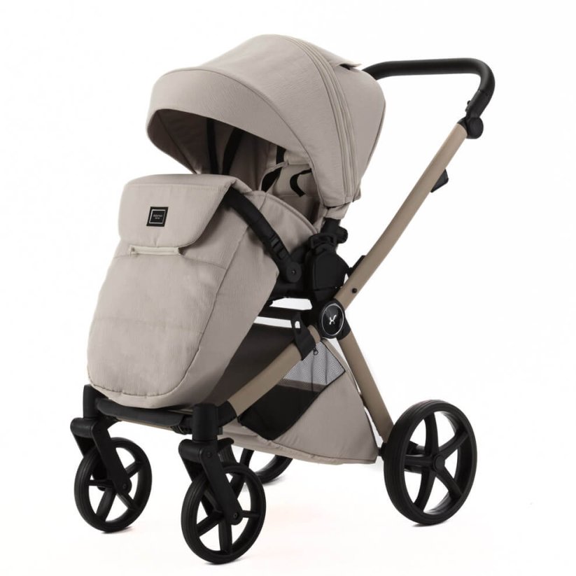 Kočárek Beli Ela Premium MIX BAREV - Barva: Zelená, Kola: Přední otočná kola (aretace), Druh kol: Gelová