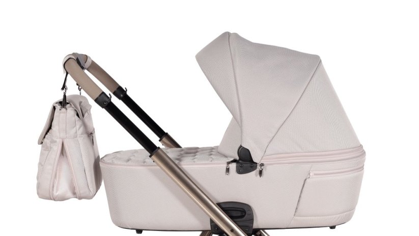 Houpací Kočárek Elegant V3 kombinovaný - Barva: Krémová, Kola: Retro kola 14" 4x4, Druh kol: Nafukovací