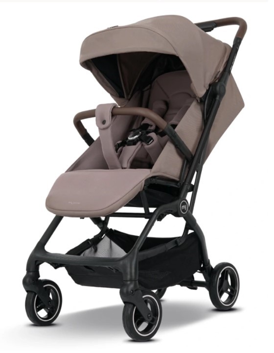 Kočárek My Junior PICO3 2026 skladný - Barva: Černá, Kola: Přední otočná kola (aretace), Druh kol: Gelová, Skladnost: Do letadla, ECO Friendly: ECO produkt