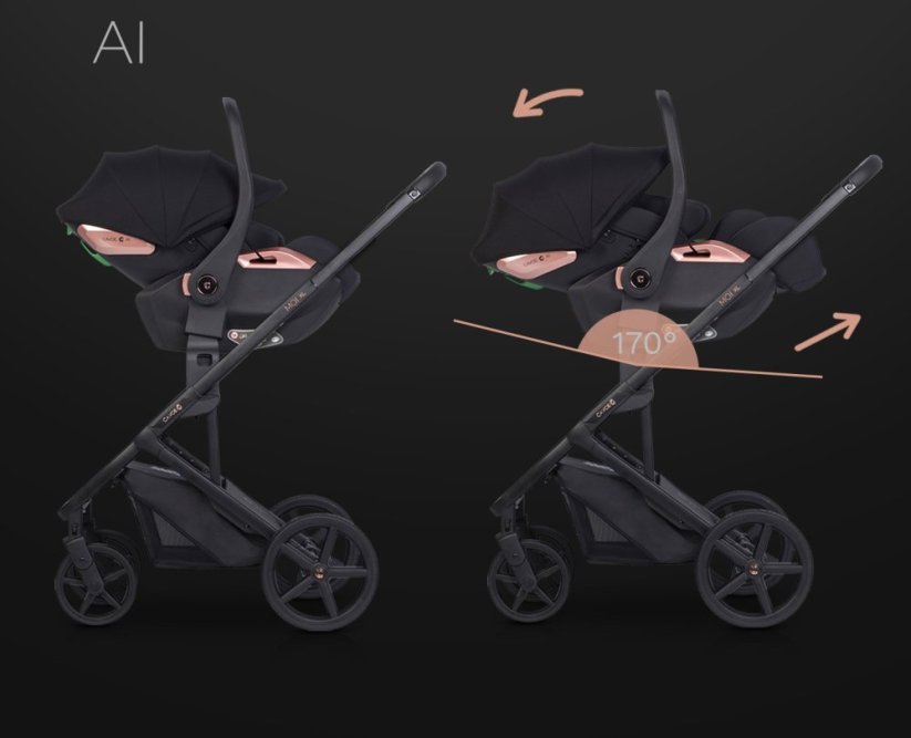 Autosedačka AL 40-87cm I-size + Isofixová základna 2025 MIX Barev - Barva: Šedá tmavá