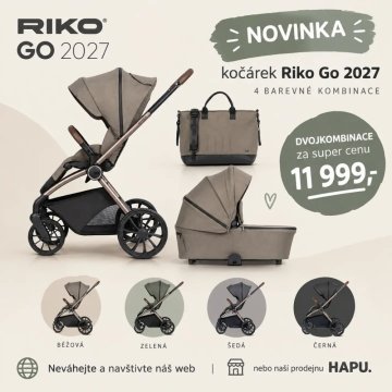 Novinka 2027 kombinovaný kočárek GO za SUPER CENU