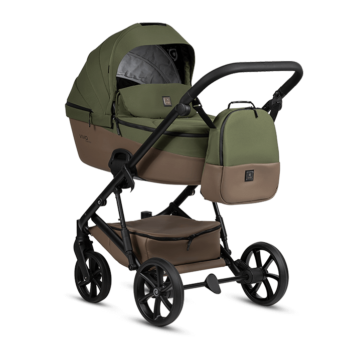 Kočárek Tutis Viva 6+ - Barva: Zelená, Kola: Přední otočná kola (aretace), Druh kol: Gelová