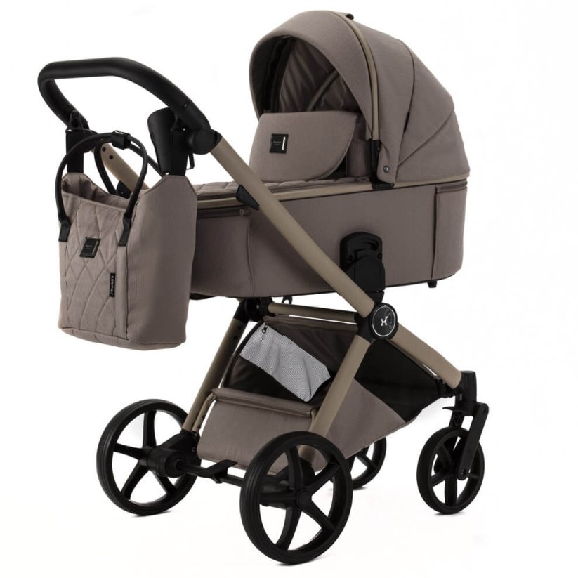 Kočárek Beli Ela Premium MIX BAREV - Barva: Zelená, Kola: Přední otočná kola (aretace), Druh kol: Gelová