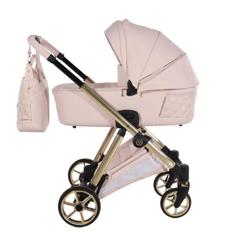 Kombinovaný kočárek Diamond Leather 10" MIX BAREV
