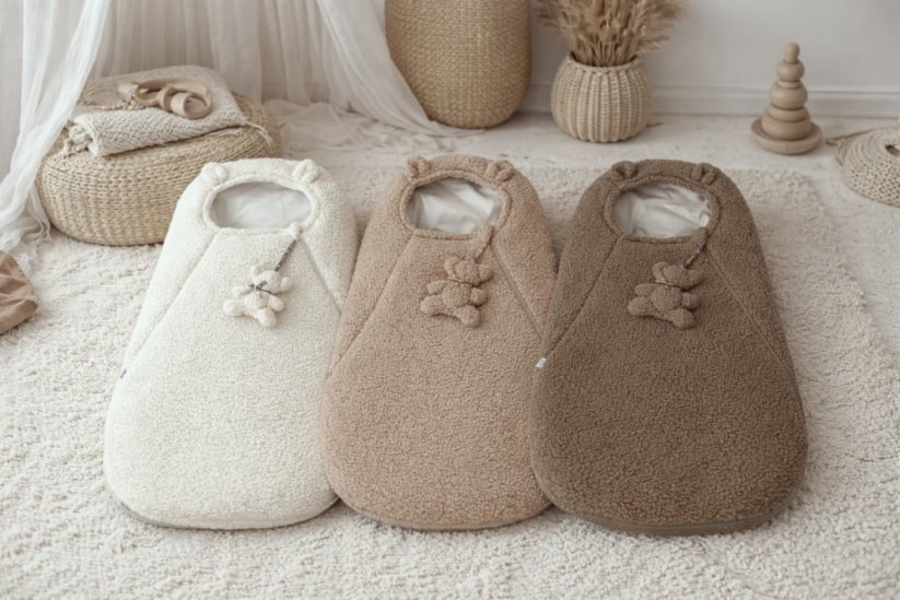 Fusak do autosedačky/kočárku/postýlky BELI Teddy - Barva: Krémová