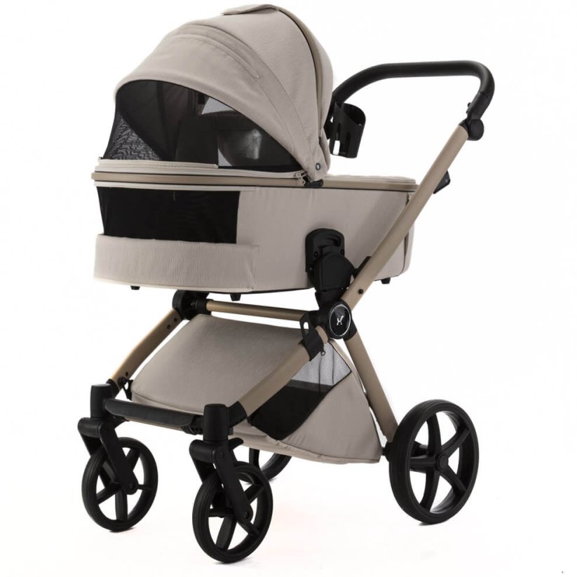 Kočárek Beli Ela Premium MIX BAREV - Barva: Zelená, Kola: Přední otočná kola (aretace), Druh kol: Gelová