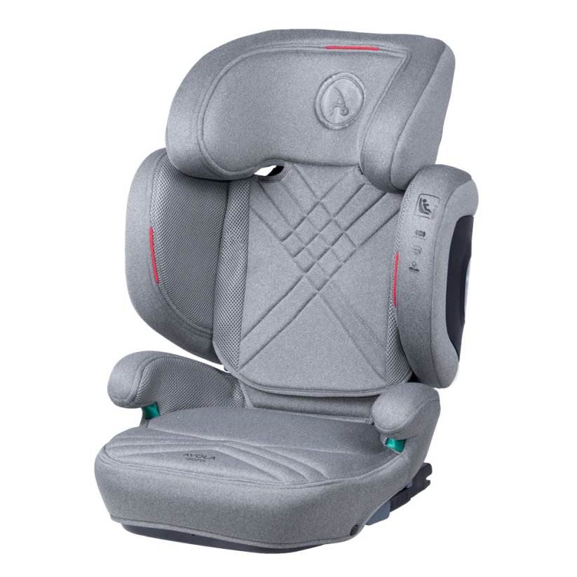 Autosedačka 100-150 cm I-size Isofix AV - Barva: Šedá světlá