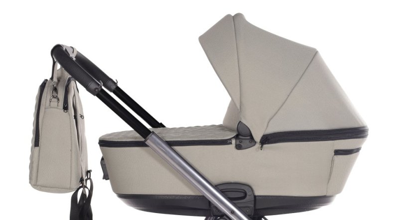 Houpací Kočárek Elegant V3 kombinovaný - Barva: Krémová, Kola: Retro kola 14" 4x4, Druh kol: Nafukovací