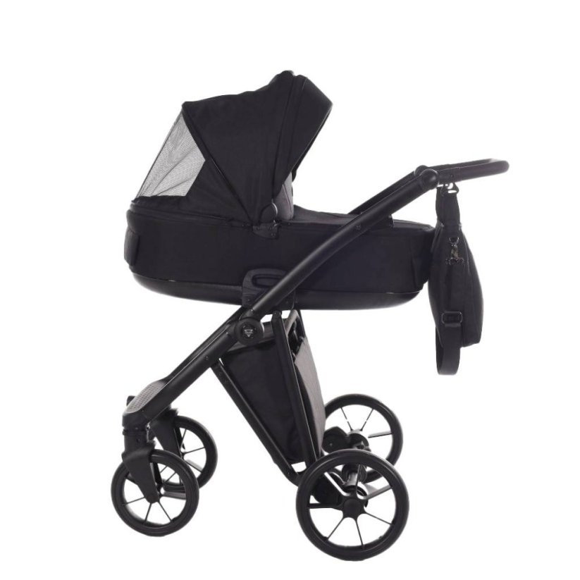 Kombinovaný kočárek ART 2026 dvojkombinace - Barva: Šedá světlá, Kola: Přední otočná kola (aretace), Druh kol: Gelová