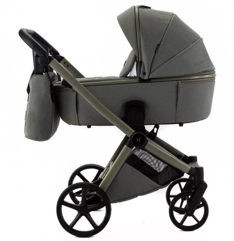 Kočárek Beli Ela Premium MIX BAREV - Barva: Zelená, Kola: Přední otočná kola (aretace), Druh kol: Gelová