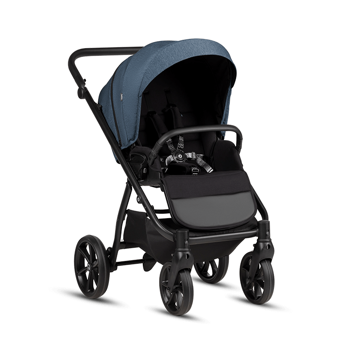 Kočárek Tutis Leo 3+ 2026 - Barva: Černá+zlatá, Kola: Přední otočná kola (aretace), Druh kol: Gelová