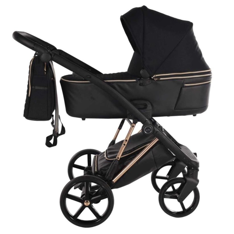 Kočárek Jasmine Camino - Barva: Šedá světlá, Kola: Přední otočná kola (aretace), Druh kol: Gelová