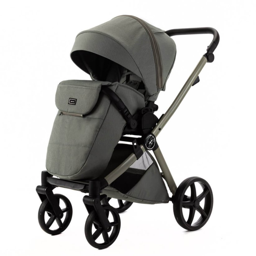 Kočárek Beli Ela Premium MIX BAREV - Barva: Zelená, Kola: Přední otočná kola (aretace), Druh kol: Gelová
