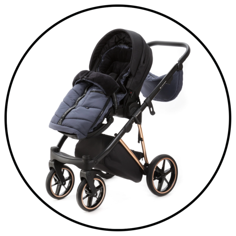 Fusak zimní do kočárku kombinovaný - Barva: Zelená