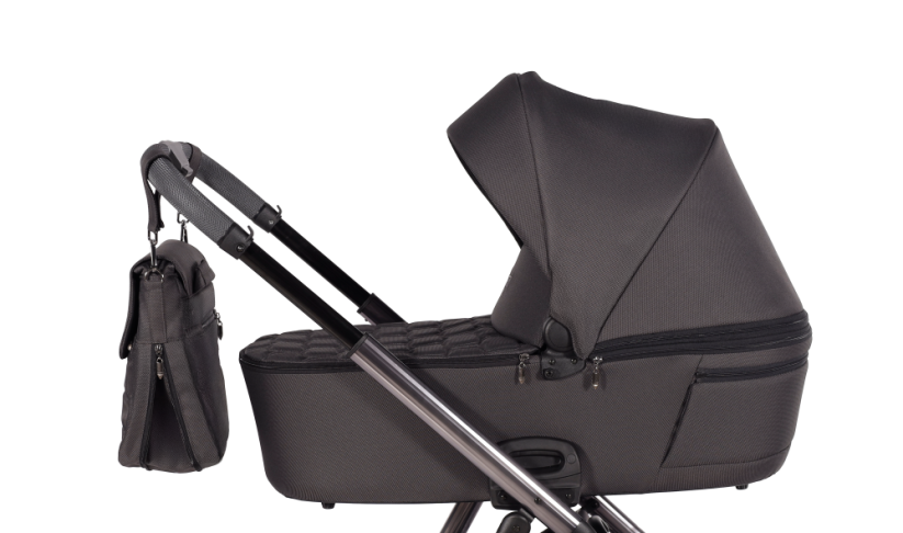 Houpací Kočárek Elegant V3 kombinovaný - Barva: Černá, Kola: Retro kola 14" 4x4, Druh kol: Nafukovací