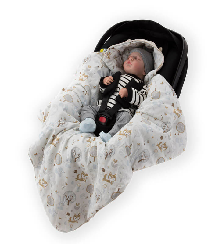 Zavinovačka autosedačka/kočárek 3v1