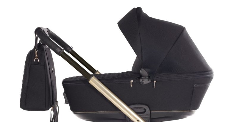 Houpací Kočárek Elegant V3 kombinovaný - Barva: Černá, Kola: Retro kola 14" 4x4, Druh kol: Nafukovací