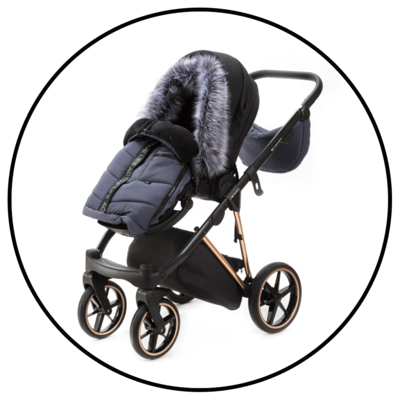 Fusak zimní do kočárku kombinovaný - Barva: Zelená