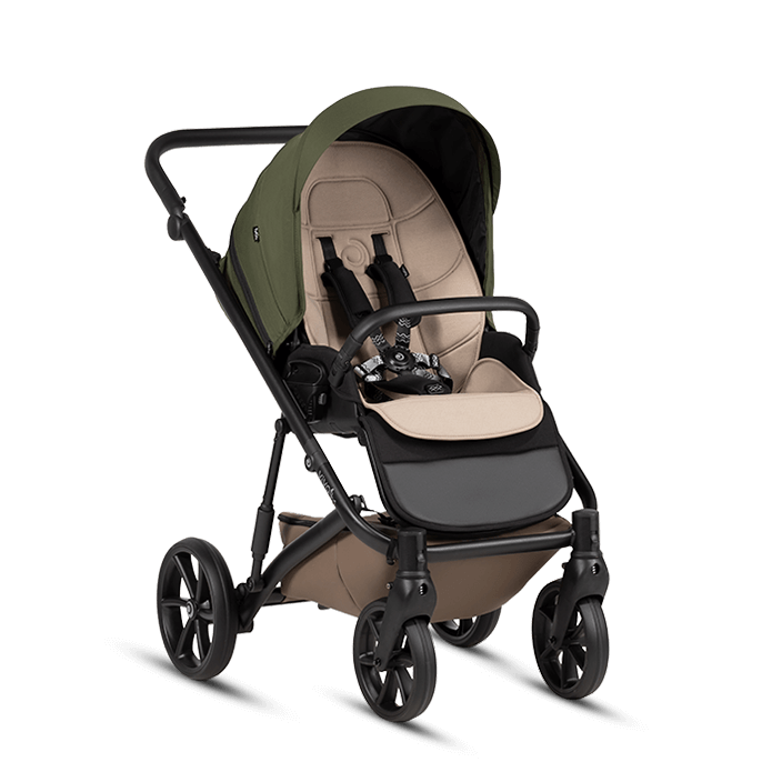 Kočárek Tutis Viva 6+ - Barva: Zelená, Kola: Přední otočná kola (aretace), Druh kol: Gelová