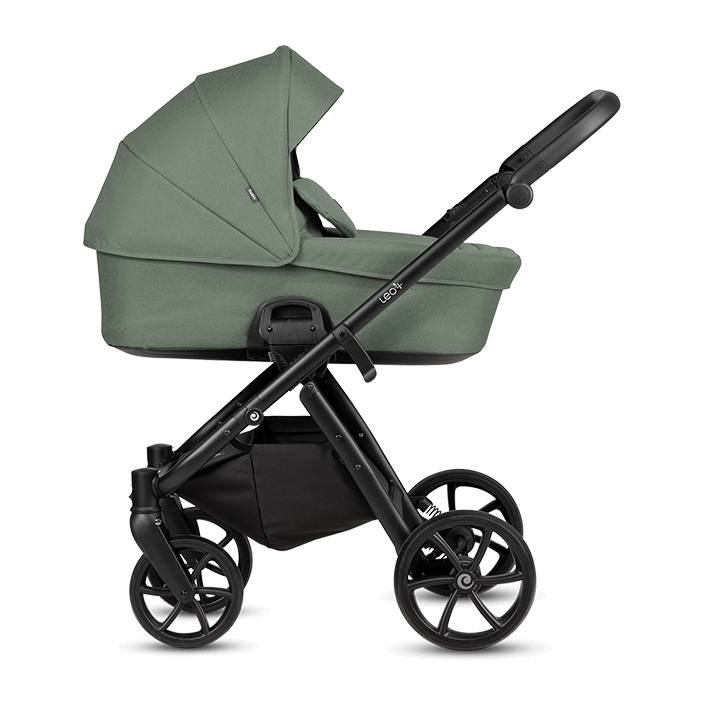 Kočárek Tutis Leo 3+ 2026 - Barva: Černá+zlatá, Kola: Přední otočná kola (aretace), Druh kol: Gelová