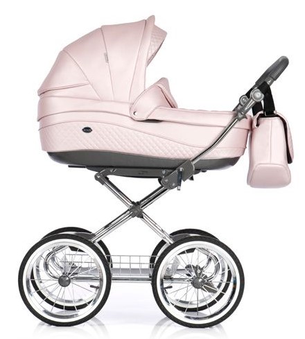 Kočárek Roan Emma Retro - Barva: Krémová, Kola: Retro kola 14" 4x4, Druh kol: Nafukovací