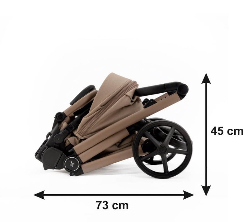 Kočárek Beli Ela Premium MIX BAREV - Barva: Zelená, Kola: Přední otočná kola (aretace), Druh kol: Gelová