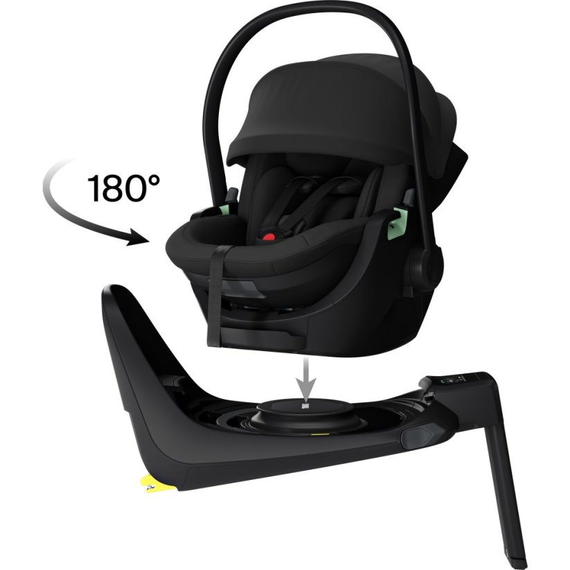 Thule Maple autosedačka pro kojence + ISOFIX základna Alfi - Barva: Černá
