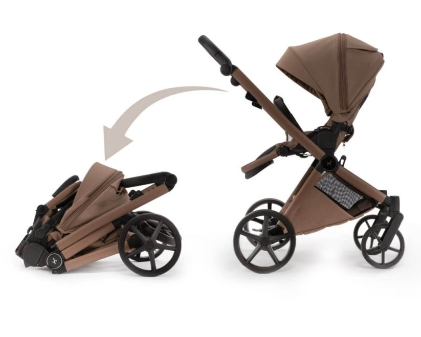 Kočárek Beli Ela Premium MIX BAREV - Barva: Zelená, Kola: Přední otočná kola (aretace), Druh kol: Gelová