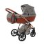 Kočárek Jasmine Camino Vintage Soft - Barva: Zlatá, Kola: Retro kola 14" 4x4, Druh kol: Nafukovací