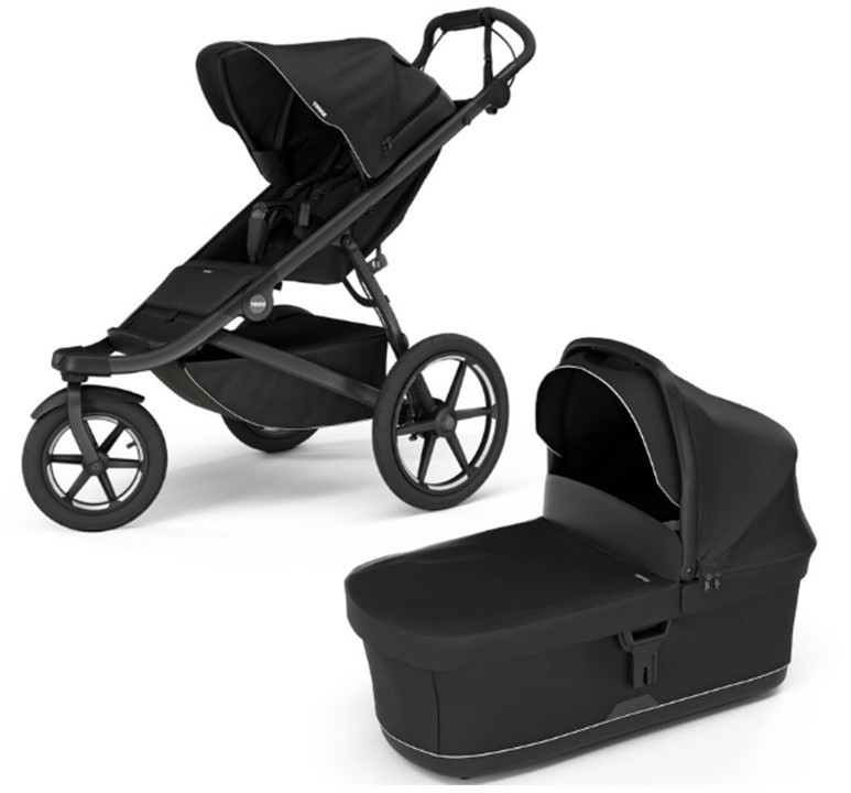 SET Kočárek Thule Urban Glide 3 + hluboká korba 2024 Black