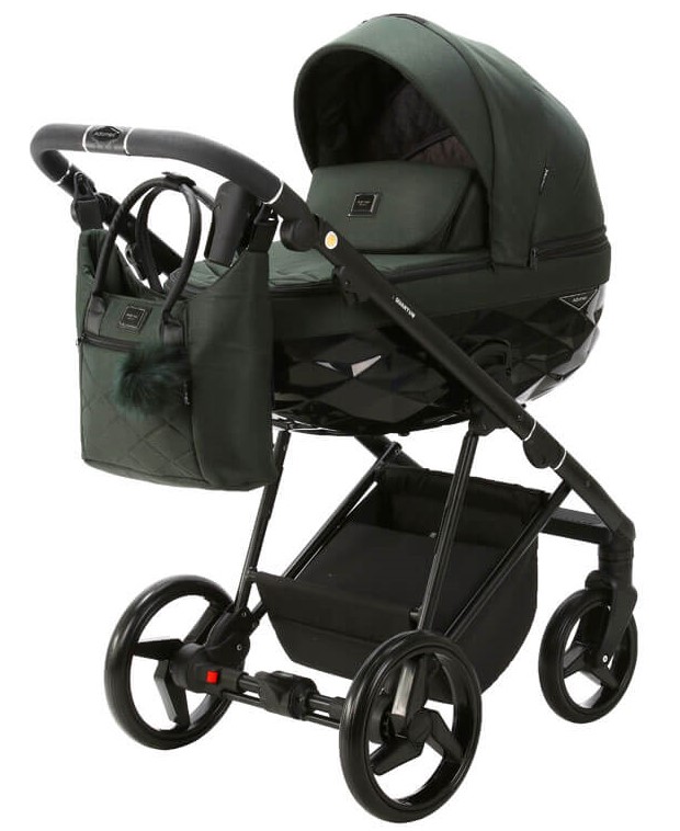 Kočárek Beli Sofie Limited - Barva: Růžová, Kola: Přední otočná kola (aretace), Druh kol: Gelová