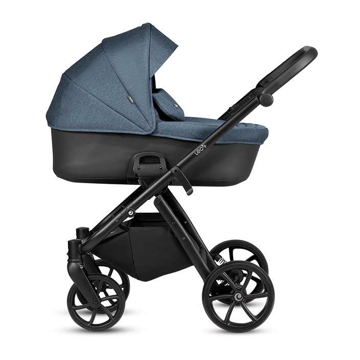 Kočárek Tutis Leo 3+ 2026 - Barva: Černá+zlatá, Kola: Přední otočná kola (aretace), Druh kol: Gelová