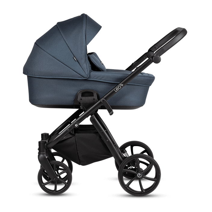 Kočárek Tutis Leo 3+ 2026 - Barva: tm. modrá, Kola: Přední otočná kola (aretace), Druh kol: Gelová