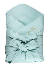 Mušelínová zavinovačka 80x80cm mentolová