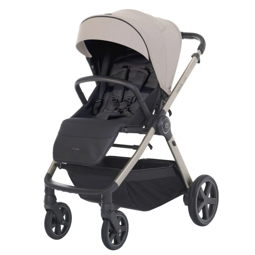 Kočárek Espiro Only 2026 NEW - Barva: Hnědá, Kola: Přední otočná kola (aretace), Druh kol: Gelová