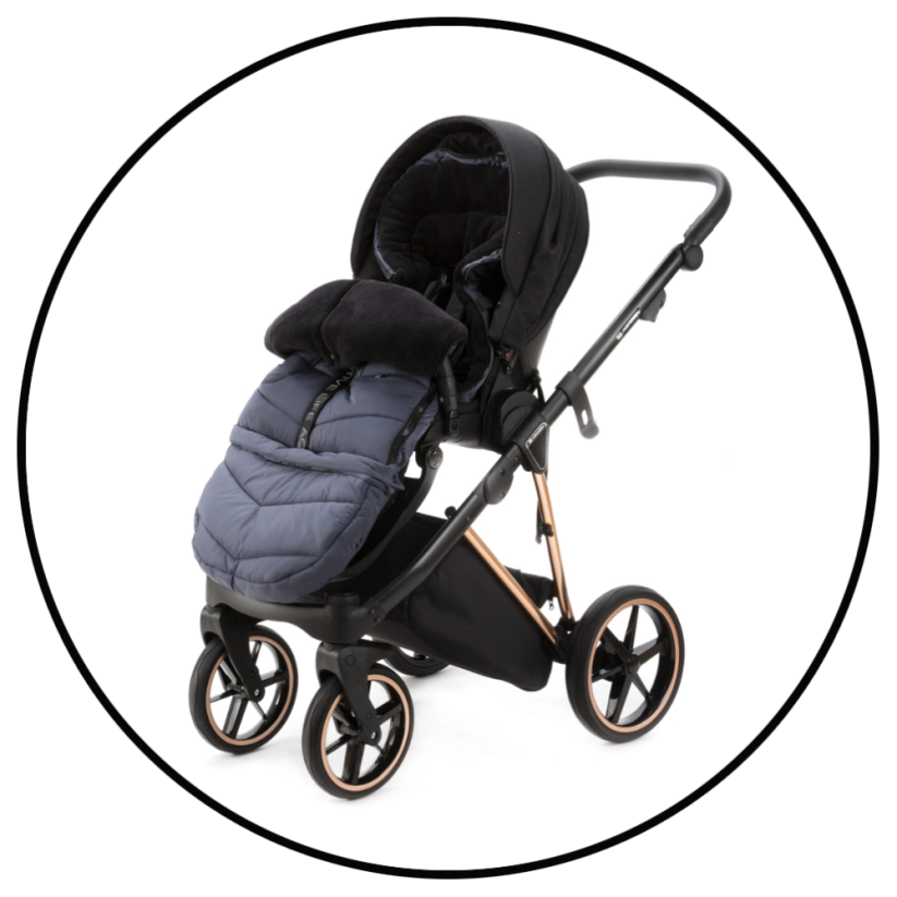 Fusak zimní do kočárku kombinovaný - Barva: Zelená