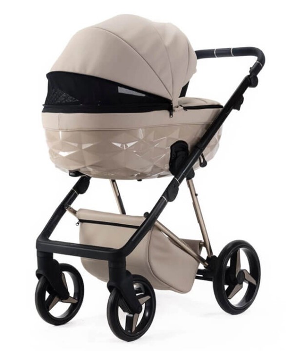 Kočárek Beli Sofie Limited - Barva: Růžová, Kola: Přední otočná kola (aretace), Druh kol: Gelová