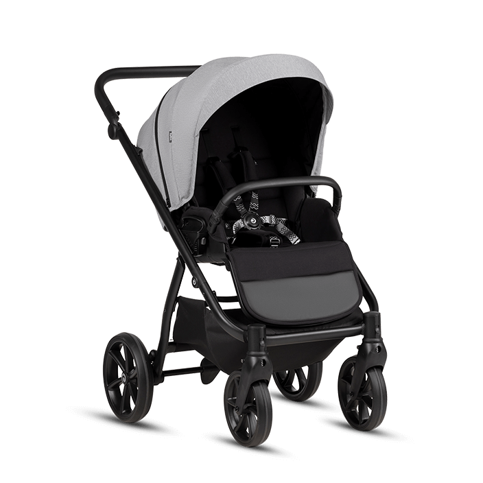 Kočárek Tutis Leo 3+ 2026 - Barva: Černá+zlatá, Kola: Přední otočná kola (aretace), Druh kol: Gelová