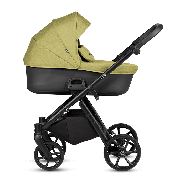 Kočárek Tutis Leo 3+ 2026 - Barva: Černá+zlatá, Kola: Přední otočná kola (aretace), Druh kol: Gelová