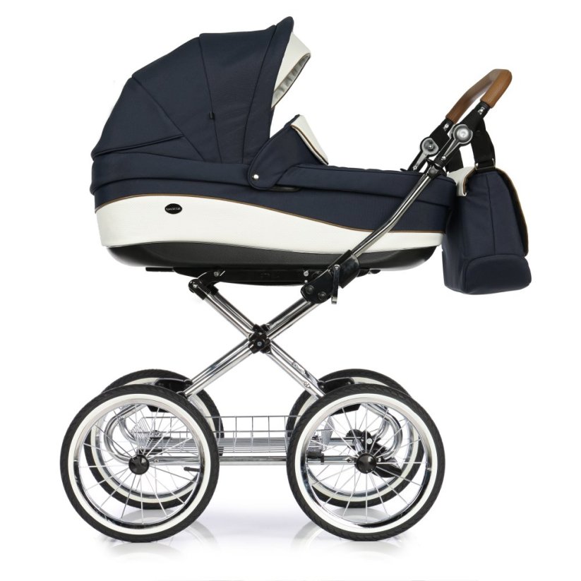 Kočárek Roan Emma Retro - Barva: Krémová, Kola: Retro kola 14" 4x4, Druh kol: Nafukovací