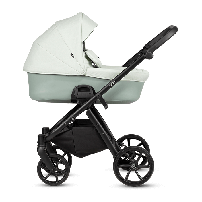 Kočárek Tutis Leo 3+ 2026 - Barva: Černá+zlatá, Kola: Přední otočná kola (aretace), Druh kol: Gelová