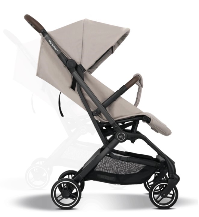 Kočárek My Junior PICO3 2026 skladný - Barva: Černá, Kola: Přední otočná kola (aretace), Druh kol: Gelová, Skladnost: Do letadla, ECO Friendly: ECO produkt