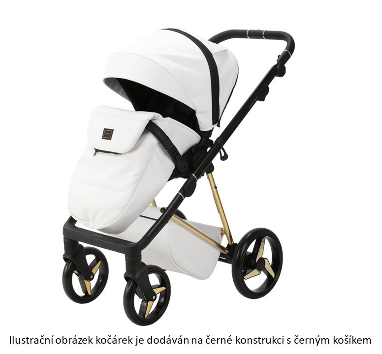 Kočárek Beli Sofie Limited - Barva: Béžová, Kola: Přední otočná kola (aretace), Druh kol: Gelová