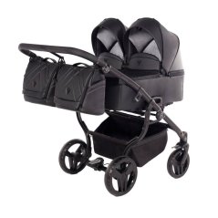 Kočárek pro dvojčata/sourozenecký kočárek ECO MIX BAREV