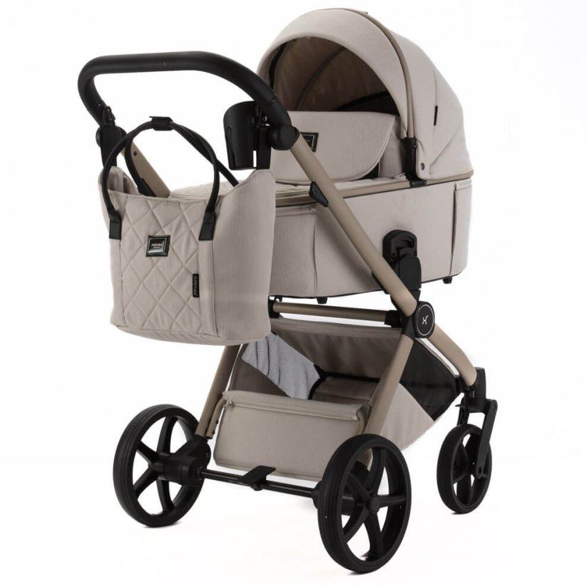 Kočárek Beli Ela Premium MIX BAREV - Barva: Zelená, Kola: Přední otočná kola (aretace), Druh kol: Gelová