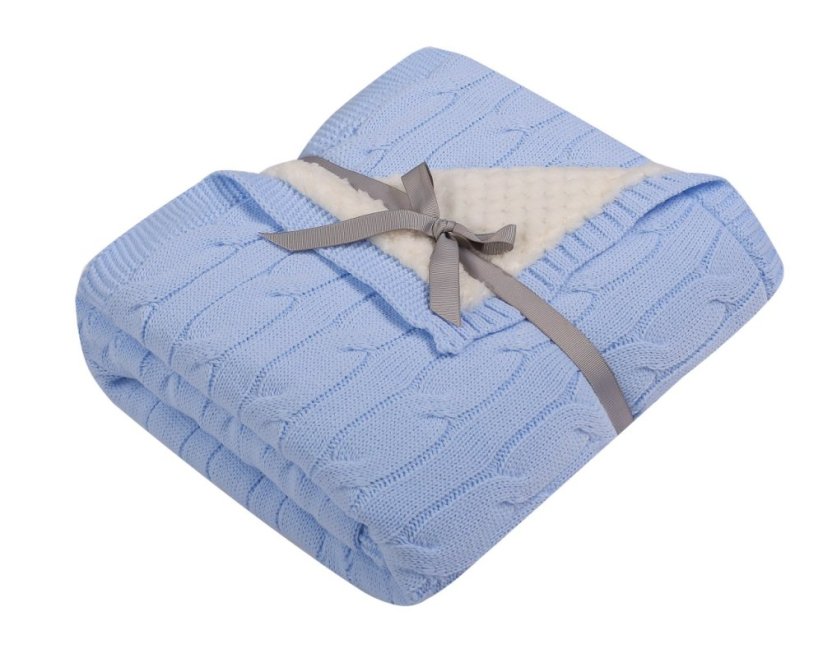 Deka elegance pletená - Barva: Krémová