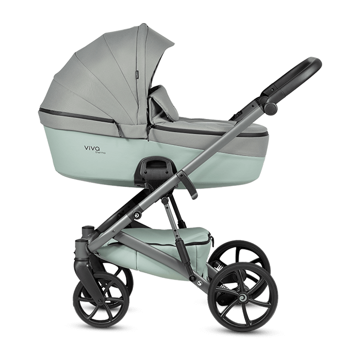 Kočárek Tutis Viva 6+ - Barva: Zelená, Kola: Přední otočná kola (aretace), Druh kol: Gelová