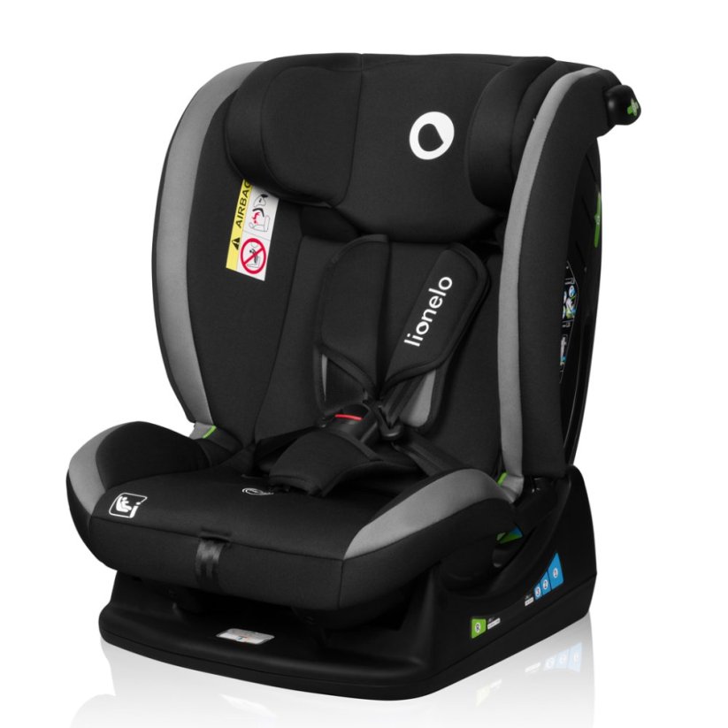 Autosedačka I-SIZE 40-150cm připevnění pásem - Barva: Šedá světlá