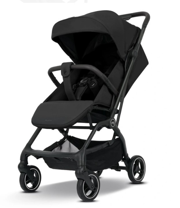 Kočárek My Junior PICO3 2026 skladný - Barva: Černá, Kola: Přední otočná kola (aretace), Druh kol: Gelová, Skladnost: Do letadla, ECO Friendly: ECO produkt