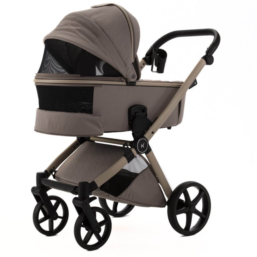 Kočárek Beli Ela Premium MIX BAREV - Barva: Zelená, Kola: Přední otočná kola (aretace), Druh kol: Gelová